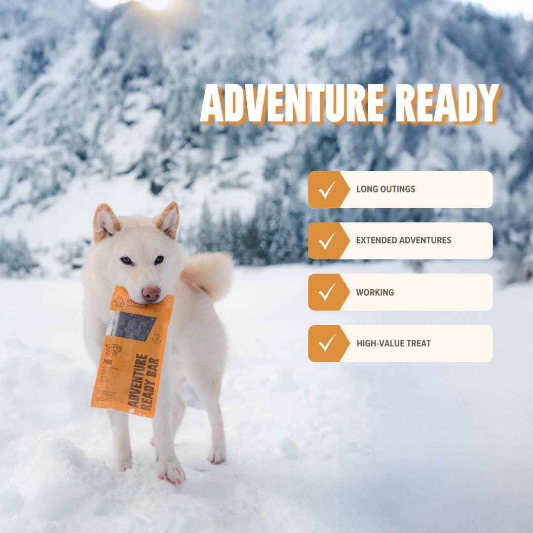 Pork Treat & Snack Bar for Active Dogs - Energy & Recovery