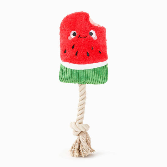 Watermelon Popsicle Plush Dog Toy