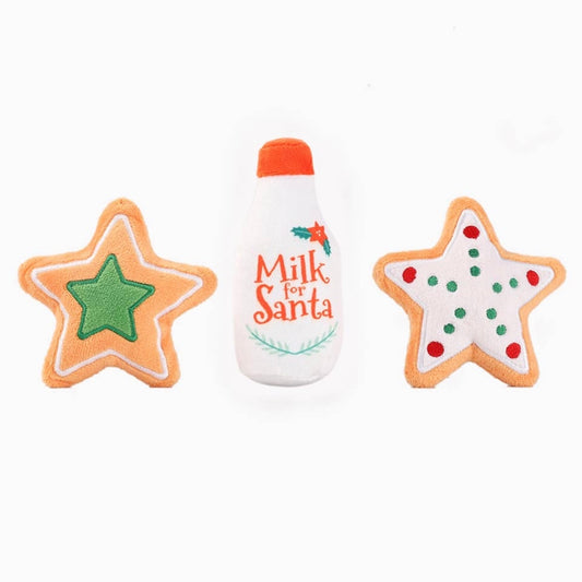 Woofmas Milk & Cookies Dog Toy by